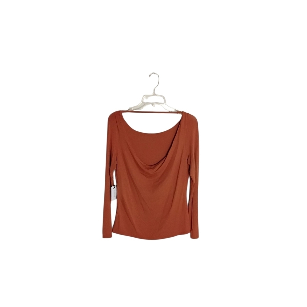 1. State Rust Long Sleeve Blouse
